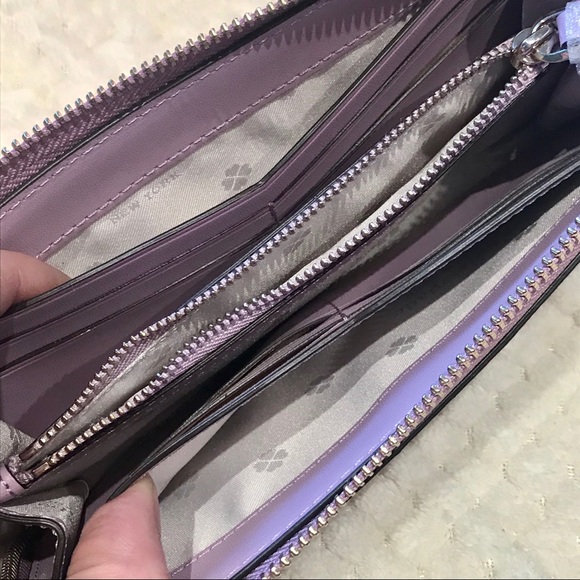 🆕 Kate Spade ♠️ Lilac Purple Glitter Wallet - Picture 4 of 8